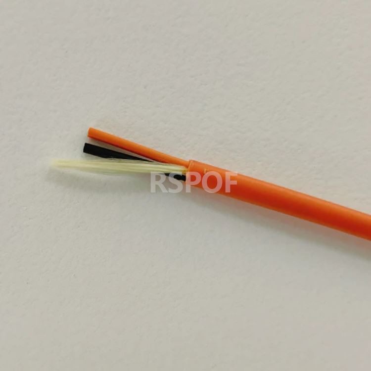 OD:5.5mm Orange PUR Duplex Optic Cable